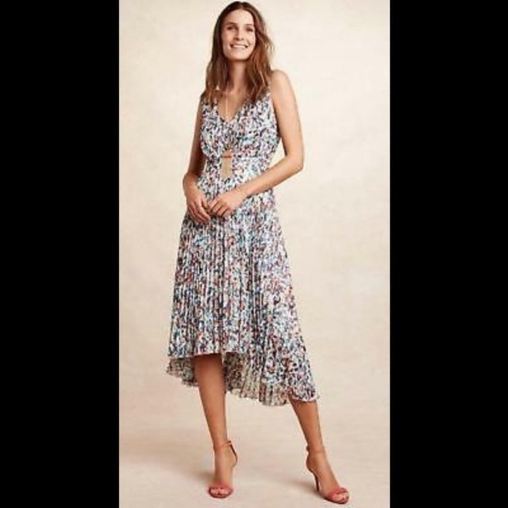 Anthropologie Pleated Dress - Size 4